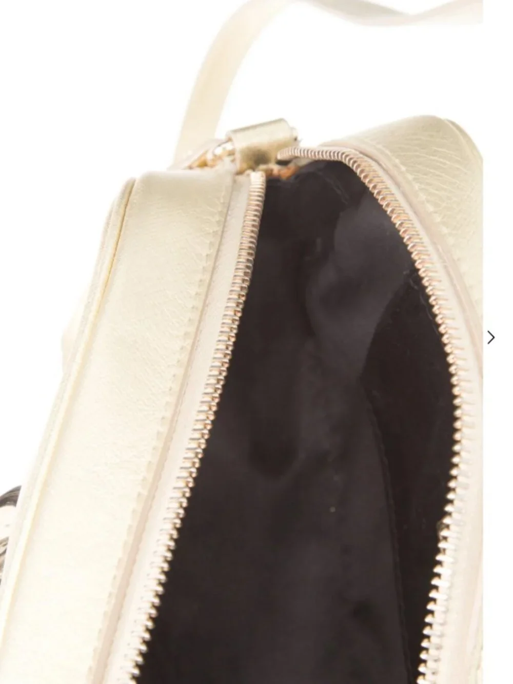 VERSACE Gold Leather Medusa Crossbody Bag